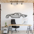 Load image into Gallery viewer, 1989 Mustang Foxbody Drag Version Metal Silhouette, Metal Wall art
