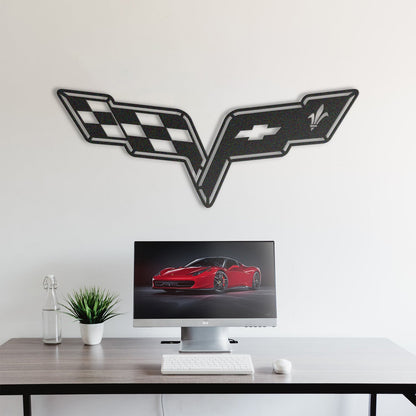 Corvette Metal Car Emblem
