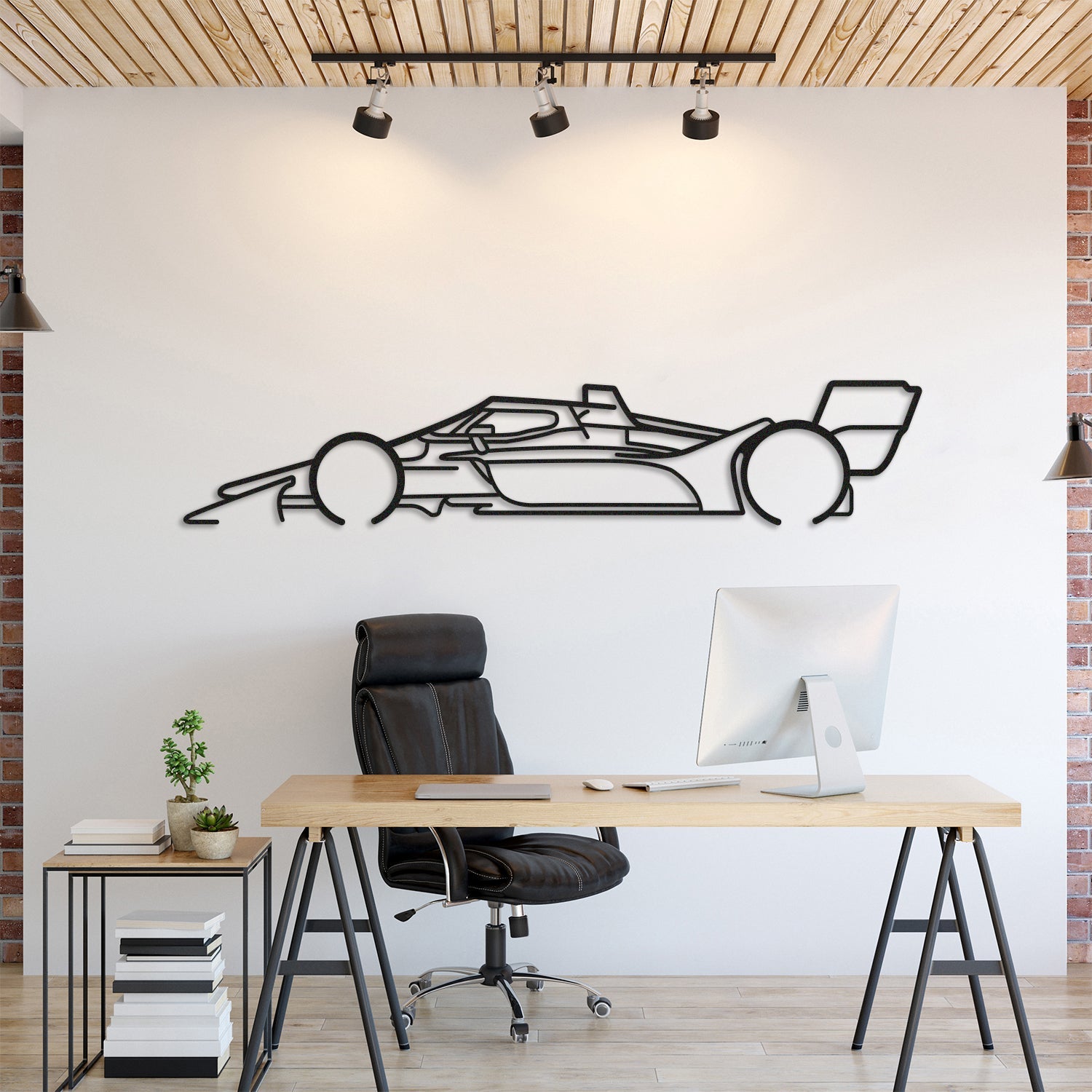 Indy Car 2022 Metal Silhouette, Wall Decor, Metal Wall art