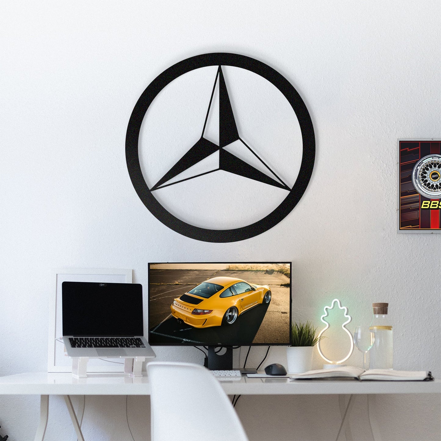 Mercedes Metal Car Emblem