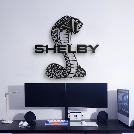 Shelby Metal Car Emblem, Wall Decor, Metal Wall art