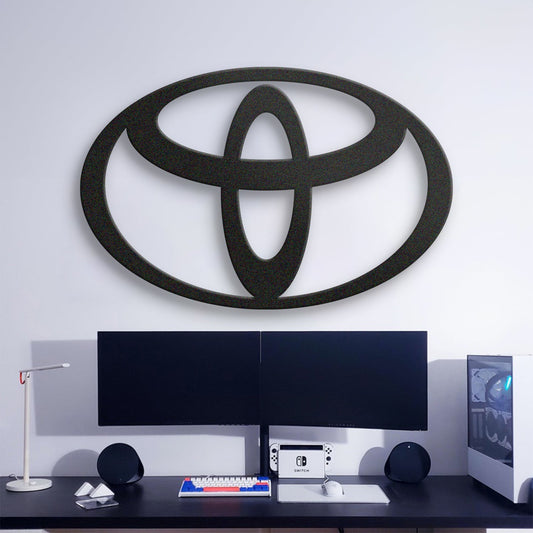 Toyota Metal Car Emblem, Wall Decor, Metal Wall art