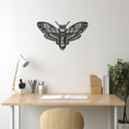 Load image into Gallery viewer, Bee With Skull Silhouette Metal Wall Art Decor
