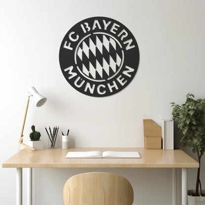 Fc Bayern Munchen Logo Metal Wall Art Decor