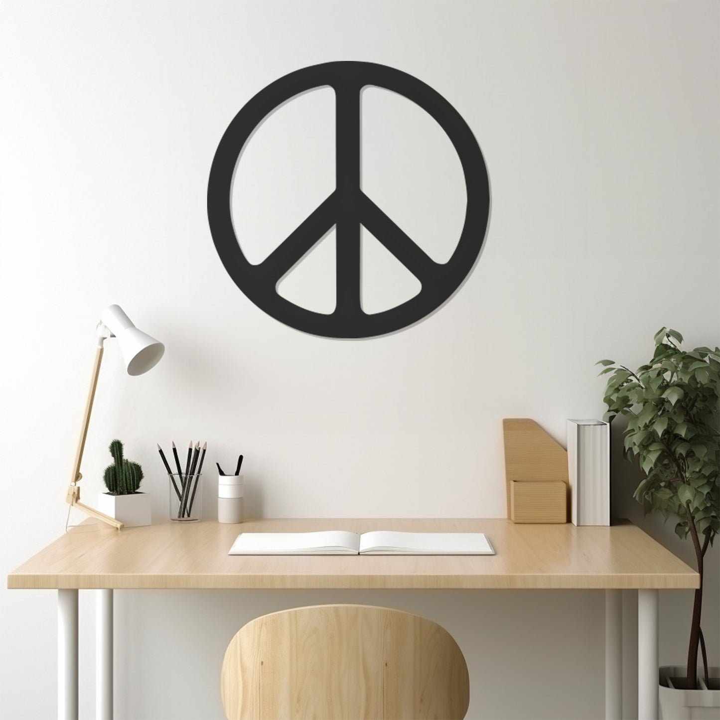 Peace Symbol Metal Wall Art