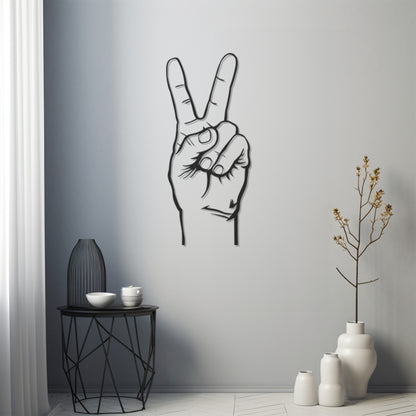 Peace Sign Metal Wall Art