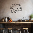 Load image into Gallery viewer, Baby Elephant Object Metal Wall Art
