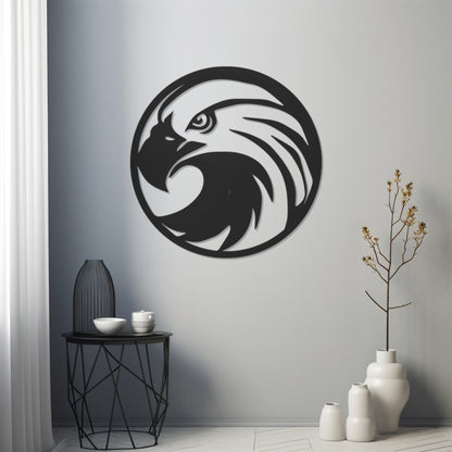 Seagull Eagle Portrait Metal Wall Art