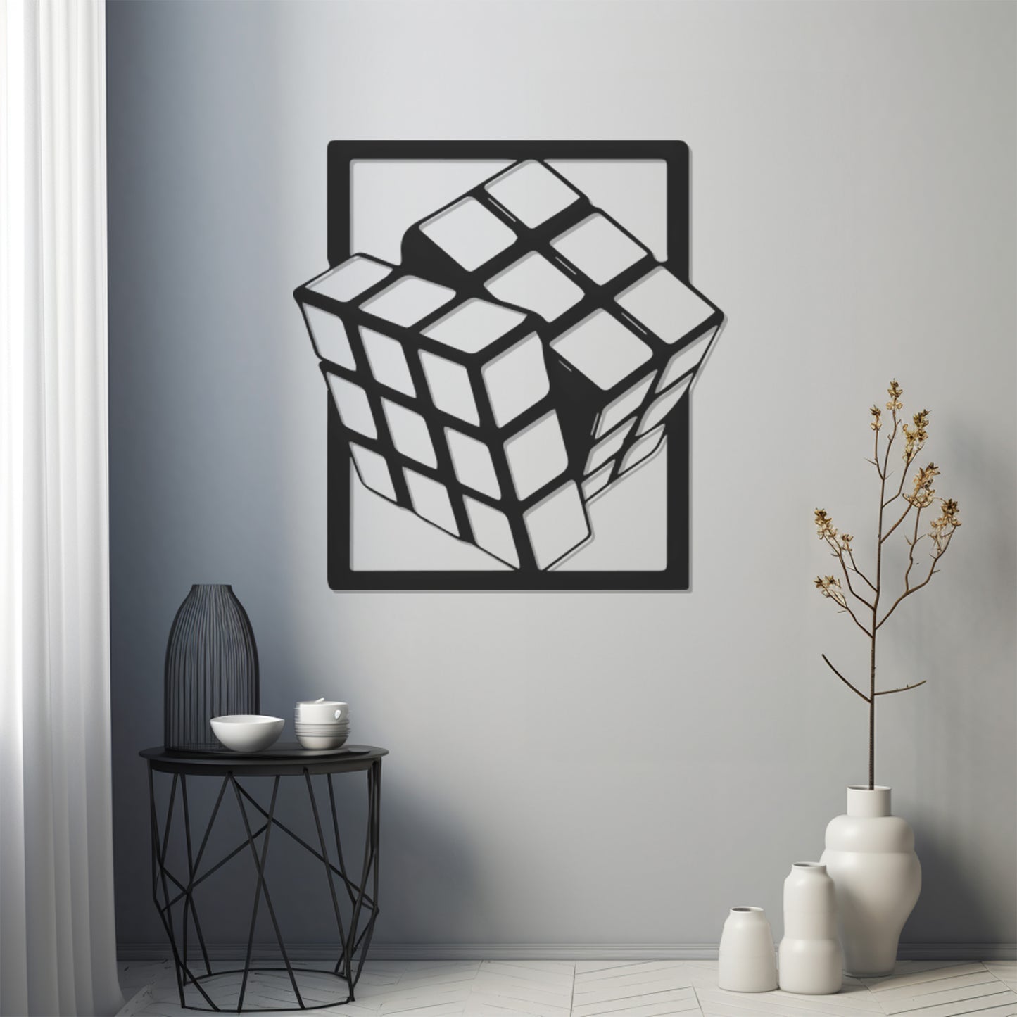 Rubik Metal Wall Art Decor