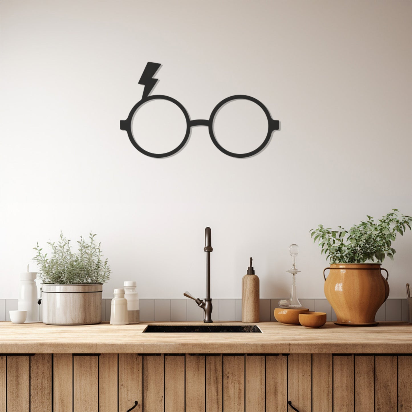 Harry Potter Glasses Metal Wall Decor