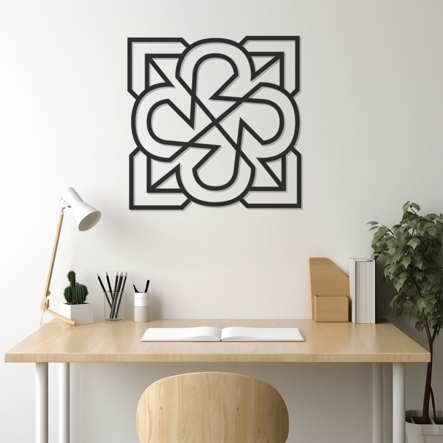 Flower Detailed Icon Metal Wall Art