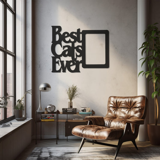 Best Cats Ever Lettering Metal Wall Decor, Wall Decor, Metal Wall art