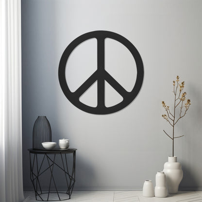 Peace Symbol Metal Wall Art