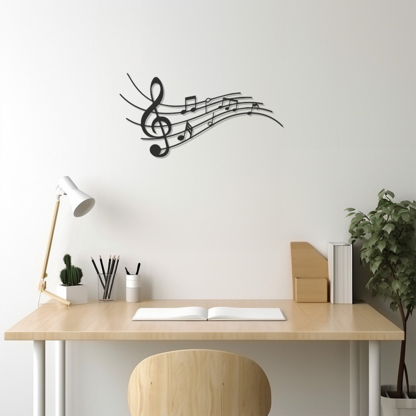 Musical Note Metal Wall Art Decor