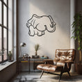 Load image into Gallery viewer, Baby Elephant Object Metal Wall Art, Wall Decor, Metal Wall art
