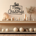 Load image into Gallery viewer, Merry Christmas Metal Wall Art for Holiday Season, Entryway - Festive Home Accent
