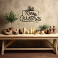 Load image into Gallery viewer, Merry Christmas2 Wall, Wall Decor, Metal Wall art
