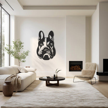 French Bulldog Metal Wall Art, Modern Pet Decor
