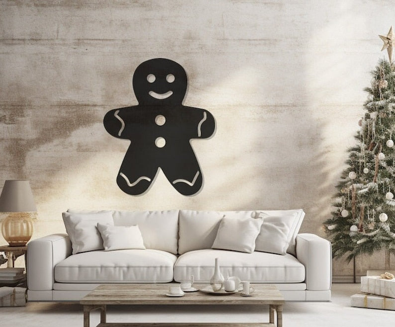 Gingerbread Inspired Design Wall, Wall Decor, Metal Wall art