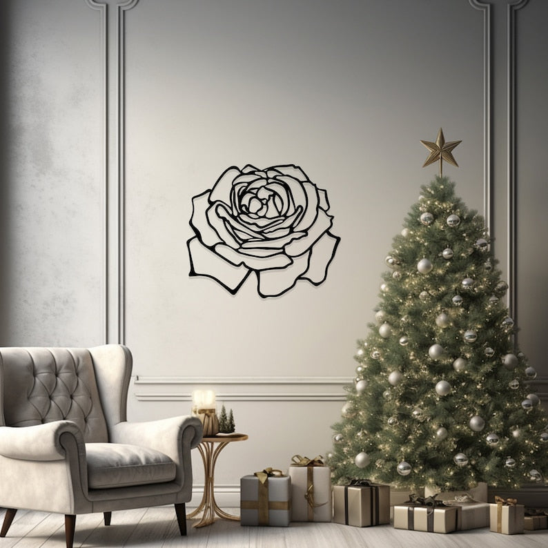 Chic Rose Design, Metal Wall Art