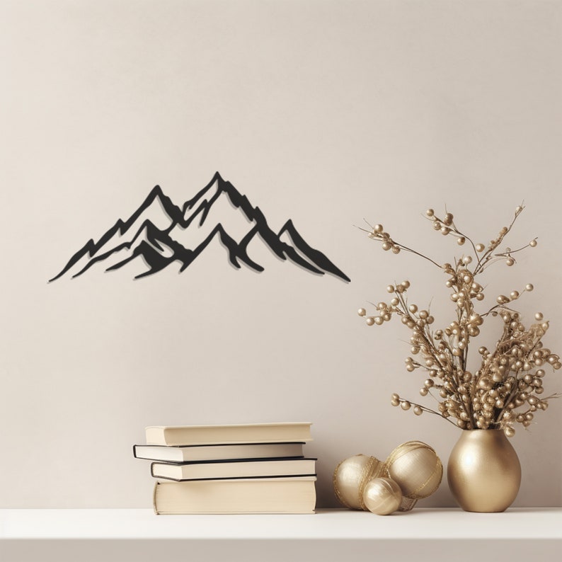 Abstract Mountain Art, Hiking Lovers Gift