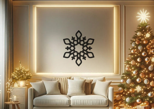 Elegant Snowflake Wall, Wall Decor, Metal Wall art