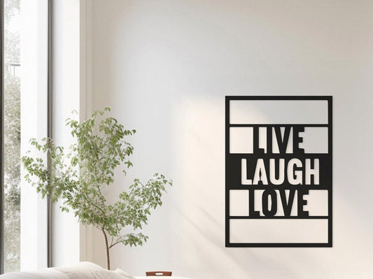 Live Laugh Love Wall, Wall Decor, Metal Wall art